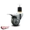 Service Caster 3'' Gray Poly Swivel 1-7/8'' Expanding Stem Caster Total Lock Brake SCC-EXTTL20S314-PPUB-178 - alternate 4